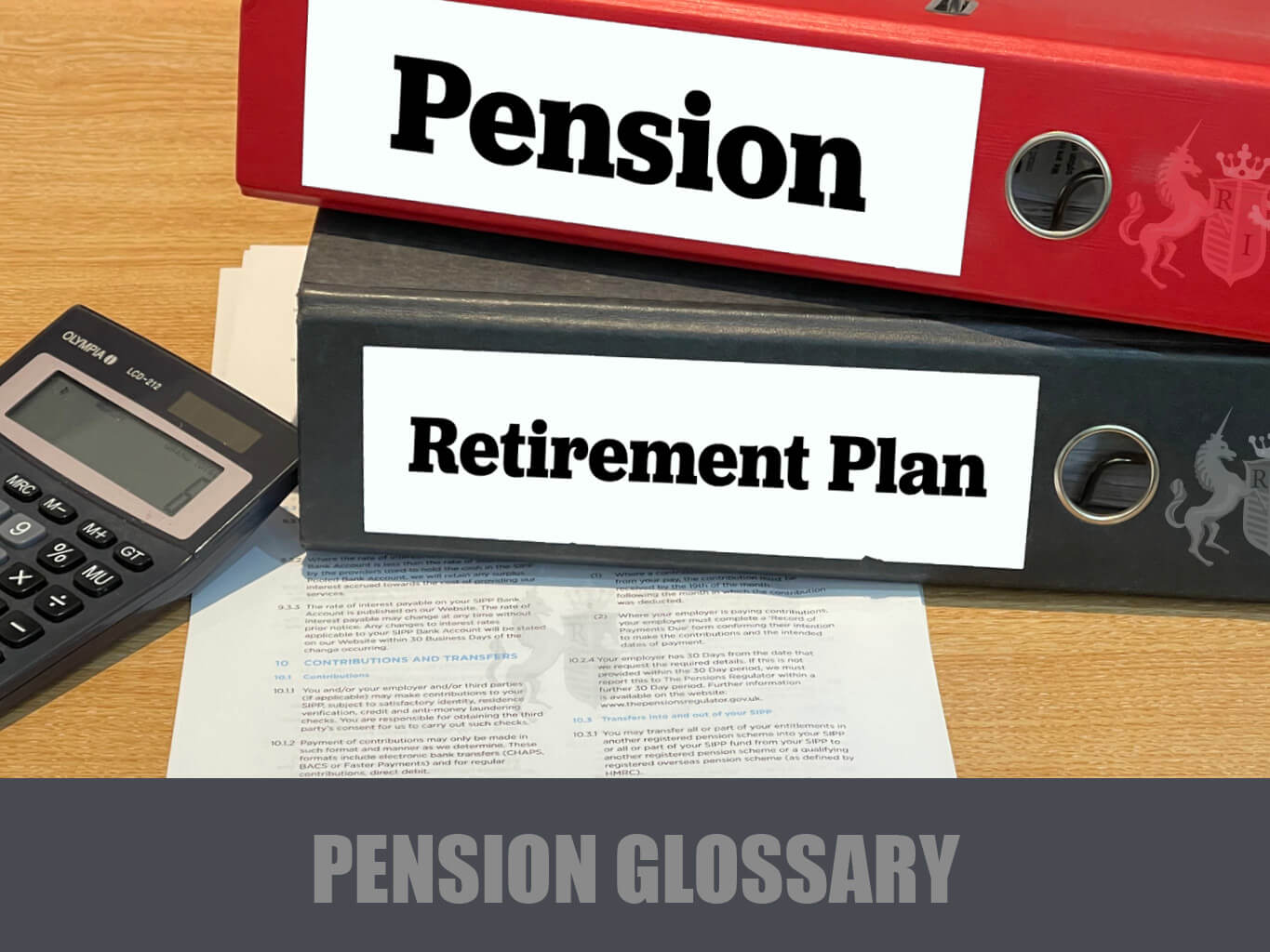 Pension glossary image